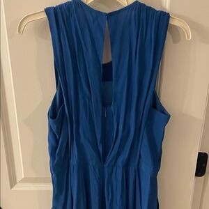 Elegant Blue Sleeveless Jumpsuit